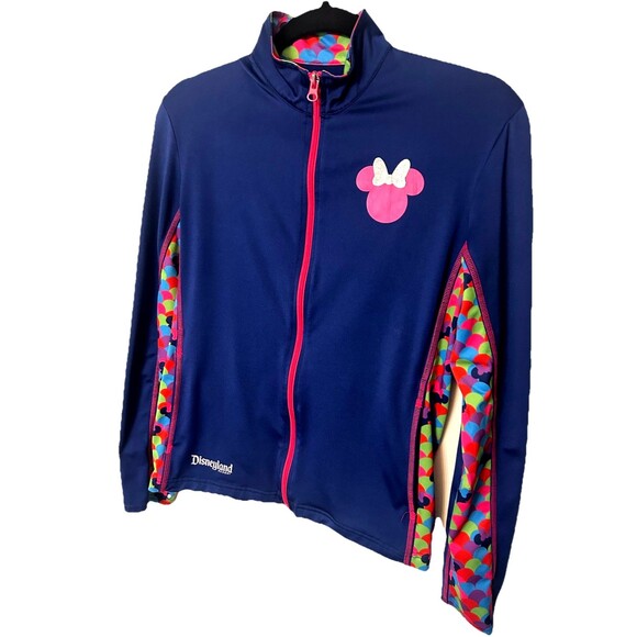 Disneyland Resort Parks Minnie Stretch Full Zip Jacket Thumb Hole Junior Size XL - Picture 2 of 6